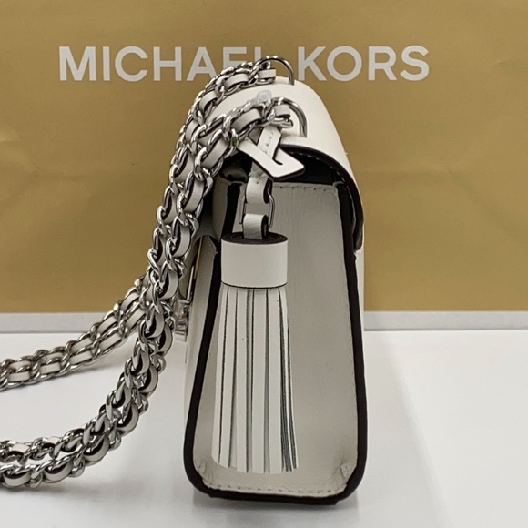MICHAEL KORS ROSE SMALL LEATHER XBODY OPTIC WHITE - Picture 10 of 16